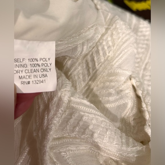 Amanda Uprichard cream colored herringbone patterned top au medium - Picture 6 of 7